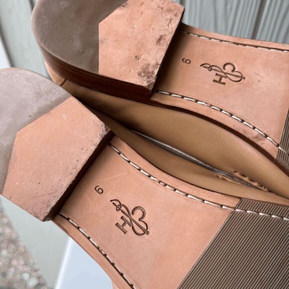 Vintage 90s Cole Haan Loafers 9 Cream Tan Penny Shoes NWOB - Picture 15 of 15